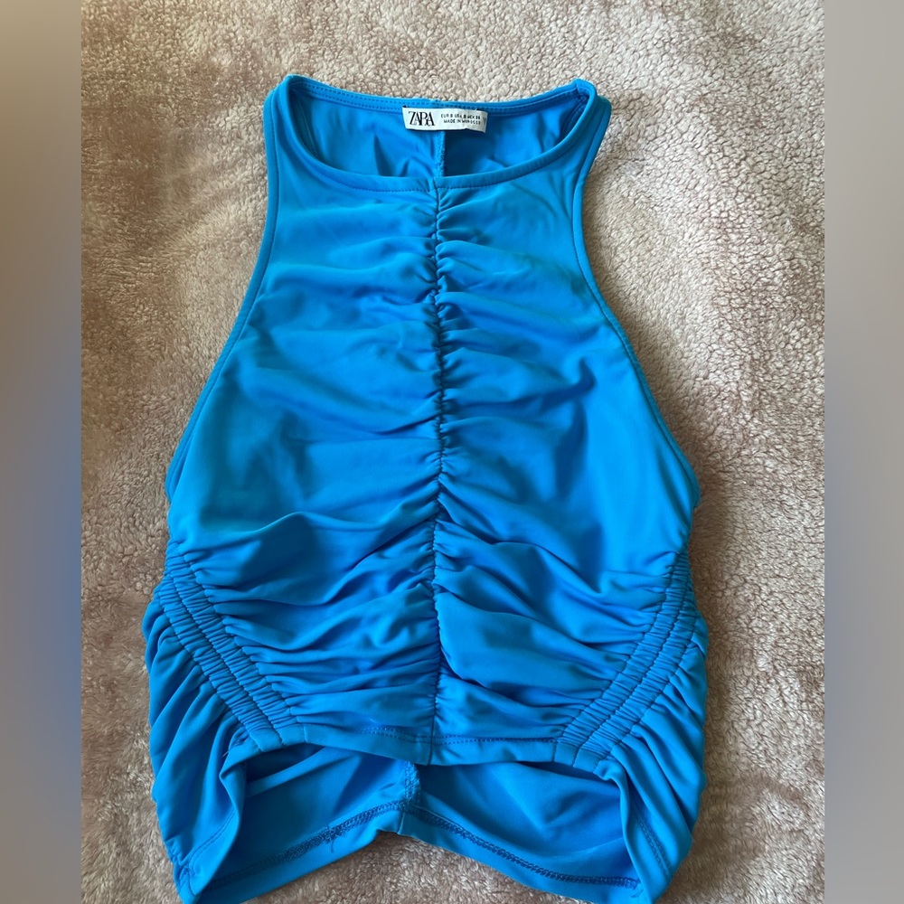 Bright Blue Zara Top